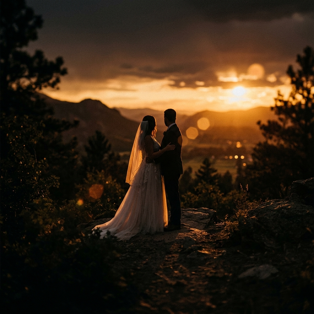 Cinematic wedding shoot background